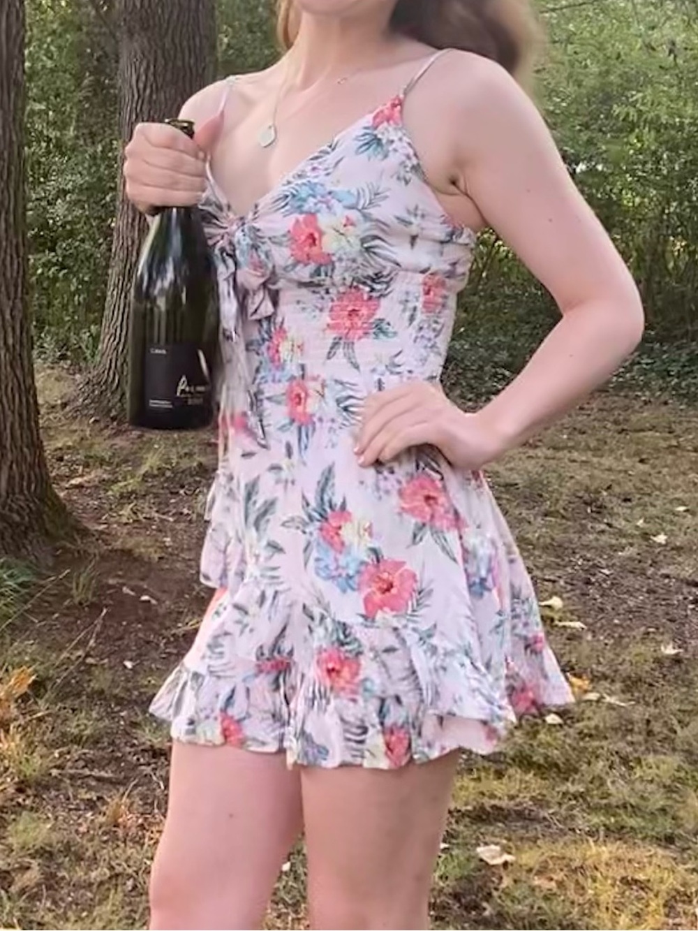 Ocean Drive Pink Floral Mini Dress